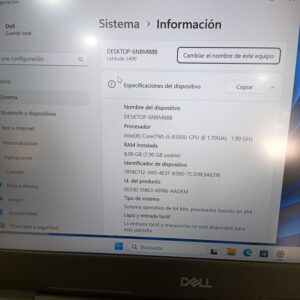 Ordenador Portatil Dell Latitude 3490 Intel Core i5 8va Ge. 14"