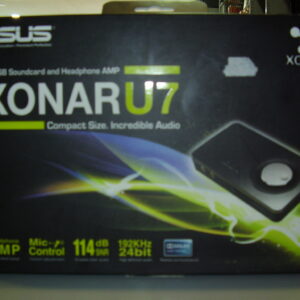 Tarjeta de audio 7.1 USB compacta 192 kHz/24 bits con amplificador de auriculares
